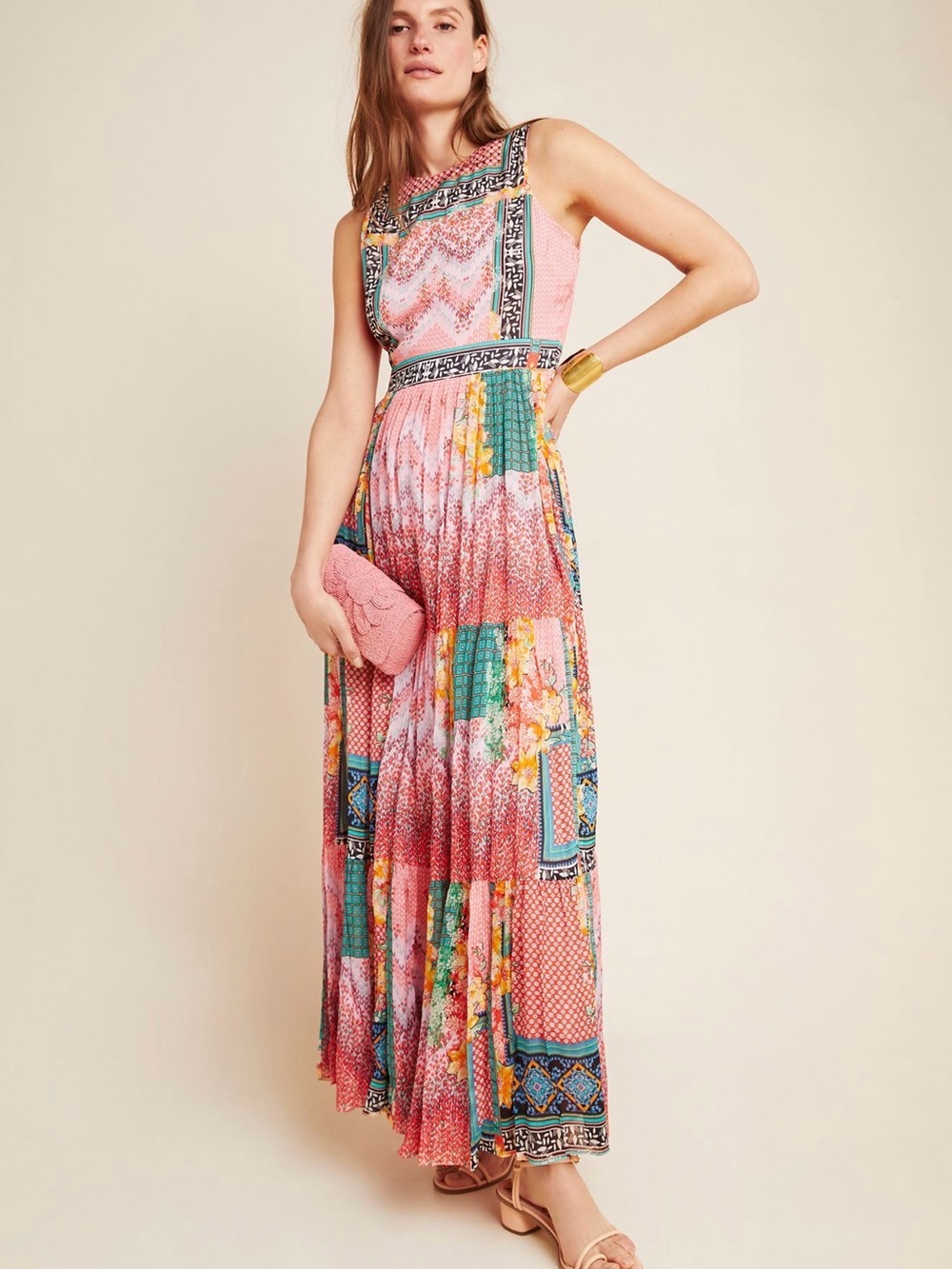 Anthropologie Bhanuni by Jyoti Alessandra Maxi Dress 12 Petite NWT